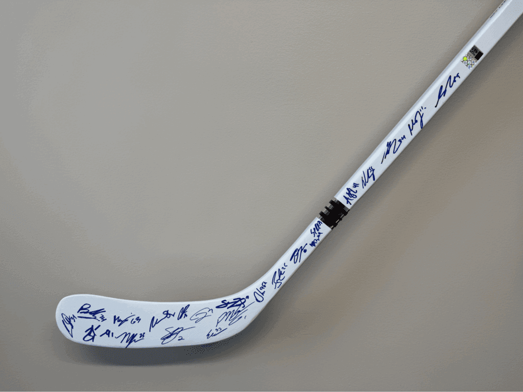 One team signed Toronto Maple Leafs stick - limited edition signature series
