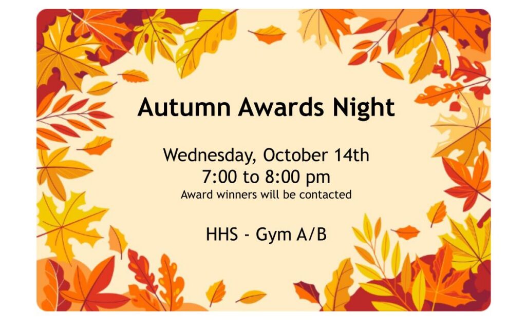 Autumn Awards Night